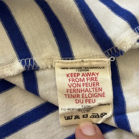 Mini Boden Stripe Long Sleeve Dress Size 7-8 Y - Picture 11 of 11